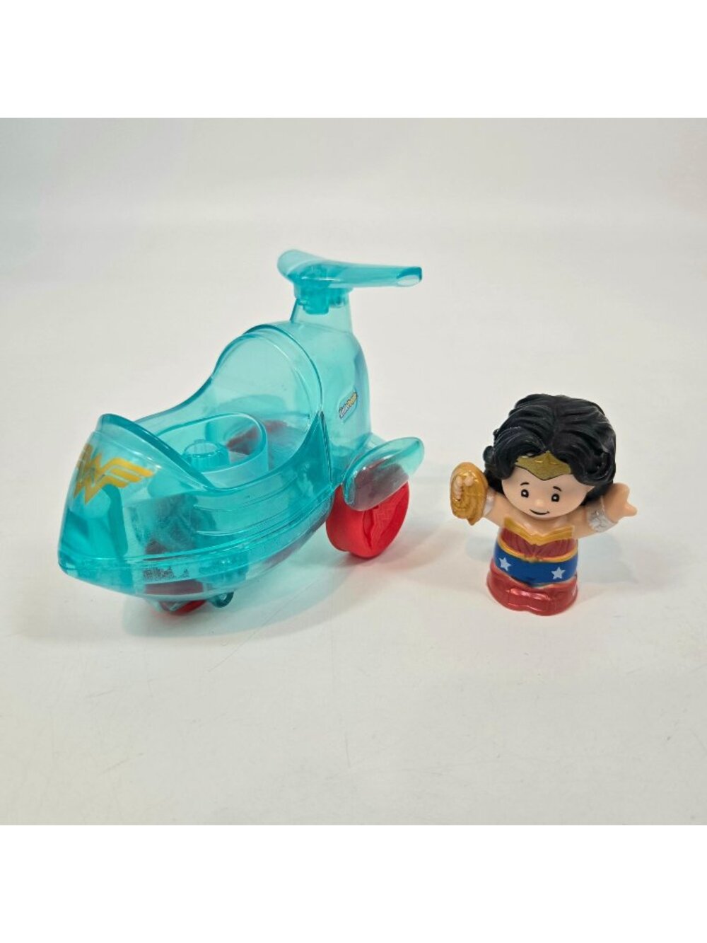 Little People Wonder Woman Figure & Invisible Jet Lot of 2 DC Super Friends